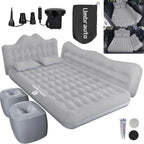 Umbrauto 29.53in/75cm Wide Car Air Mattress – Inflatable SUV, Truck & Van Back Seat Camping Bed with Pump & Pillows, Gray