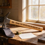 Personalized Engraved Hammer – Father of the Bride Gift | Custom Laser Hammer with Ash Handle