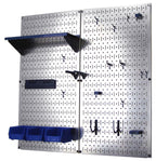 Metal Pegboard Utility Tool Storage Kit - Metallic Pegboard with Accessories