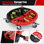 Rolling Mechanic Stool with Adjustable Height & Tool Tray