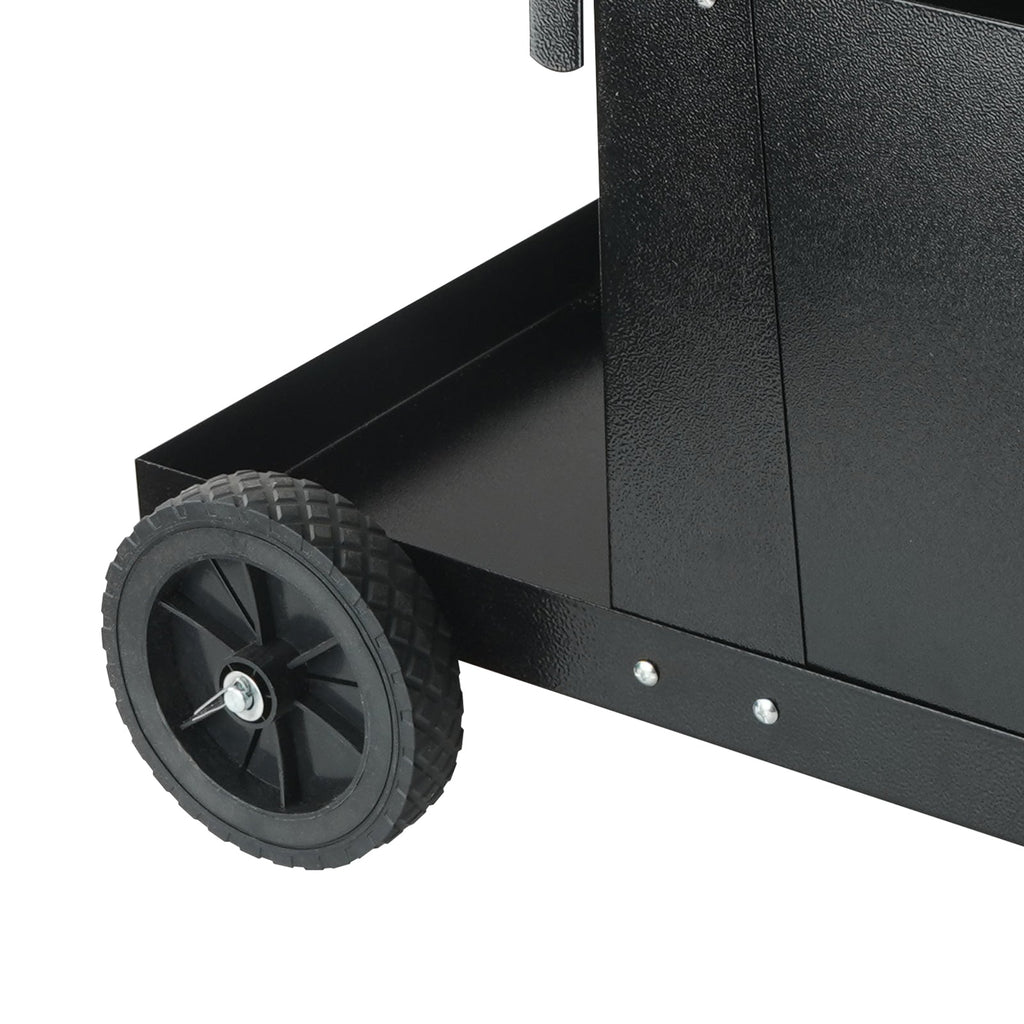 Welding Cart, 2-Tier Heavy Duty Welder Cart with Lockable Cabinet