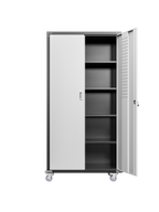 Garage Storage Cabinets with Locking Doors and 4 Adjustable Shelves