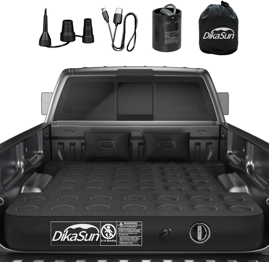 DikaSun 5.5-5.8ft Full Size Auto Inflate Truck Bed Air Mattress