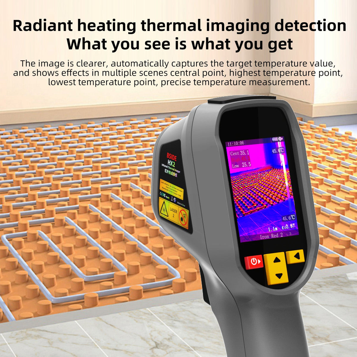 BSIDE HX2 Thermal Imaging Camera 240×320 Infrared Imager for PCB & Pipeline Detection