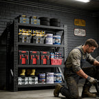 Heavy Duty 4 Shelf Garage Shelving Unit