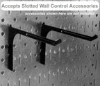 Metal Pegboard Utility Tool Storage Kit - Metallic Pegboard with Accessories