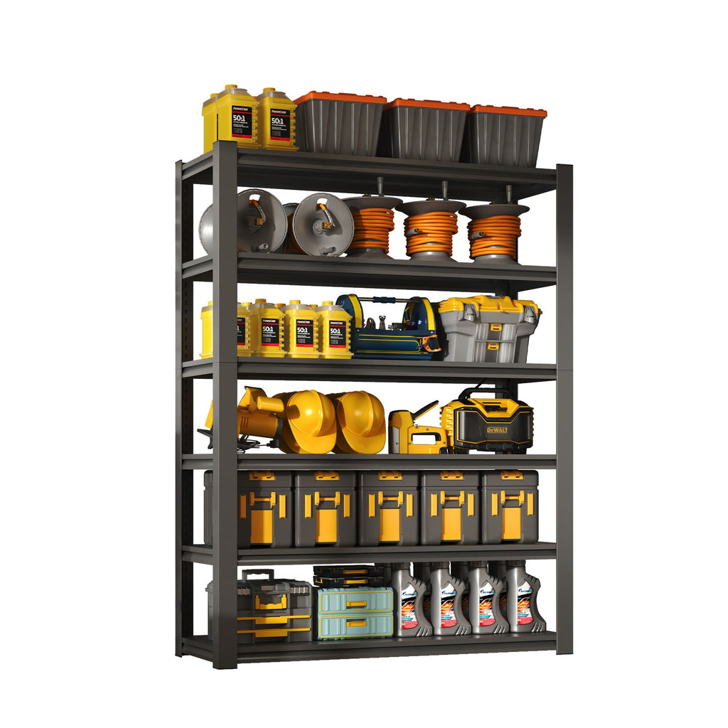 Industrial Heavy Duty Metal Garage Shelving Unit, Adjustable Storage Rack