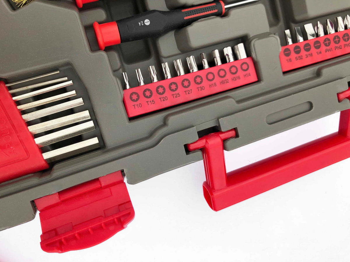 95 Piece Mechanics Tool Set in Metric and SAE for Small Engine, Mechanical and General Repairs – DT1242