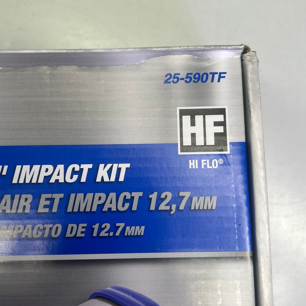 TRU-FLATE Air Ratchet & 1/2" Impact Wrench Kit 1/4" Air Inlet 6,500 RPM 25-590TF