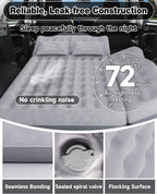 Umbrauto 29.53in/75cm Wide Car Air Mattress – Inflatable SUV, Truck & Van Back Seat Camping Bed with Pump & Pillows, Gray