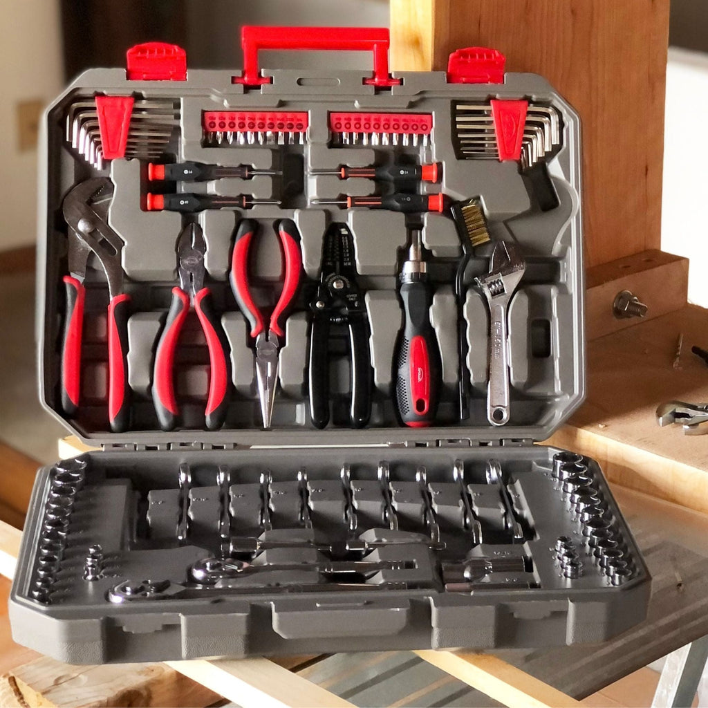 95 Piece Mechanics Tool Set in Metric and SAE for Small Engine, Mechanical and General Repairs – DT1242
