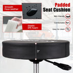 Rolling Mechanic Stool with Cushioned Seat & Tool Trays 330 LBS