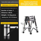 Aluminum Telescopic Folding 3 Step Ladder Step Stool Home Kitchen Garden Portable Lightweight Safety Lock Multipurpose Household
