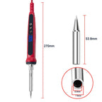 80W Soldering iron kit adjustable temperature LCD solder welding tools Ceramic heater soldering tips Tweezers soldering wire