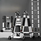Aluminum Telescopic Folding 3 Step Ladder Step Stool Home Kitchen Garden Portable Lightweight Safety Lock Multipurpose Household