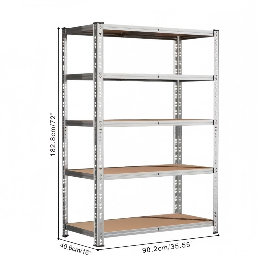 Heavy Duty Metal Garage Shelving Rack 2000lbs 4/5/6-Tier Steel Shelf 60"/72"/84"