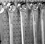 4 ft Metal Pegboard Basic Tool Organizer Kit - Metallic Toolboard & Hooks