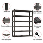 Industrial Heavy Duty Metal Garage Shelving Unit, Adjustable Storage Rack