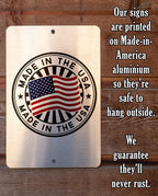 Beer Always Tastes Better in the Garage - Metal Sign