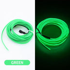 Car LED Neon Cold Light Auto Interior Atmosphere Neon Glowing Strobing Electroluminescent Wire Lights Neon Light USB 5V with Fuse Protection for Automotive Car Interior Decoration Light Refit Decoration Strips Shine Usb Cigar Lighter Driver