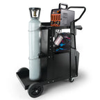 Welding Cart, 2-Tier Heavy Duty Welder Cart with Lockable Cabinet