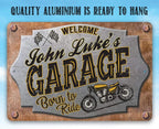 Personalized - Garage Motorcycle - Metal Sign