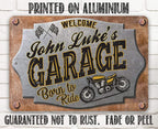 Personalized - Garage Motorcycle - Metal Sign