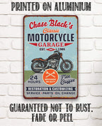 Personalized - Motorcycle Repair Garage - Metal Sign