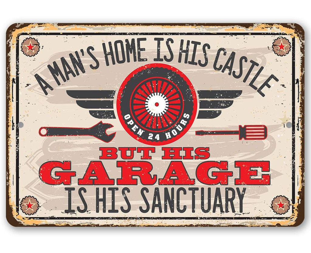 Garage Sanctuary - Metal Sign