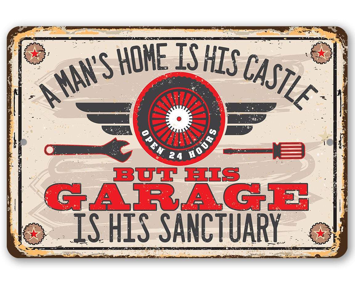 Garage Sanctuary - Metal Sign