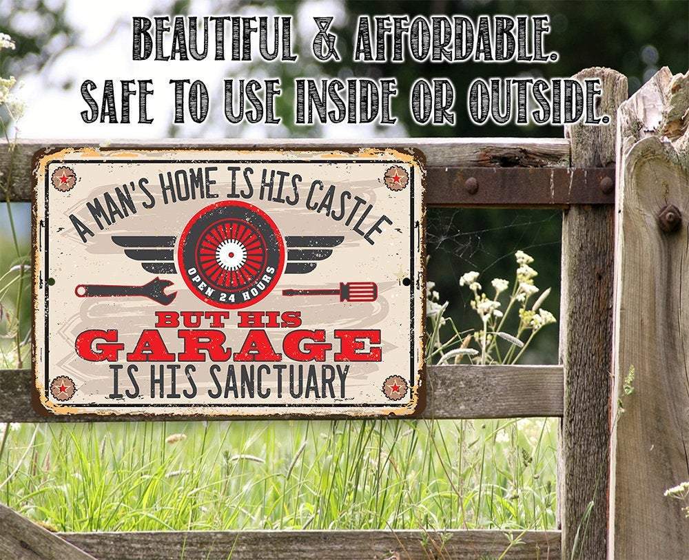 Garage Sanctuary - Metal Sign
