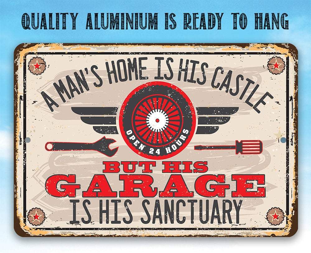 Garage Sanctuary - Metal Sign