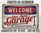 Personalized - Garage - Metal Sign
